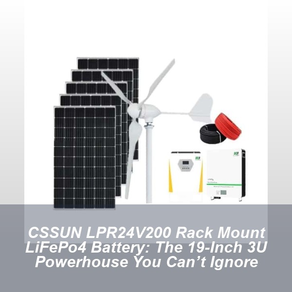 CSSUN LPR24V200 Rack Mount LiFePo4 Battery: The 19-Inch 3U Powerhouse You Can’t Ignore
